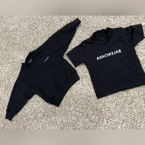 Boys Balenciaga Crewneck Sweater and Tshirt